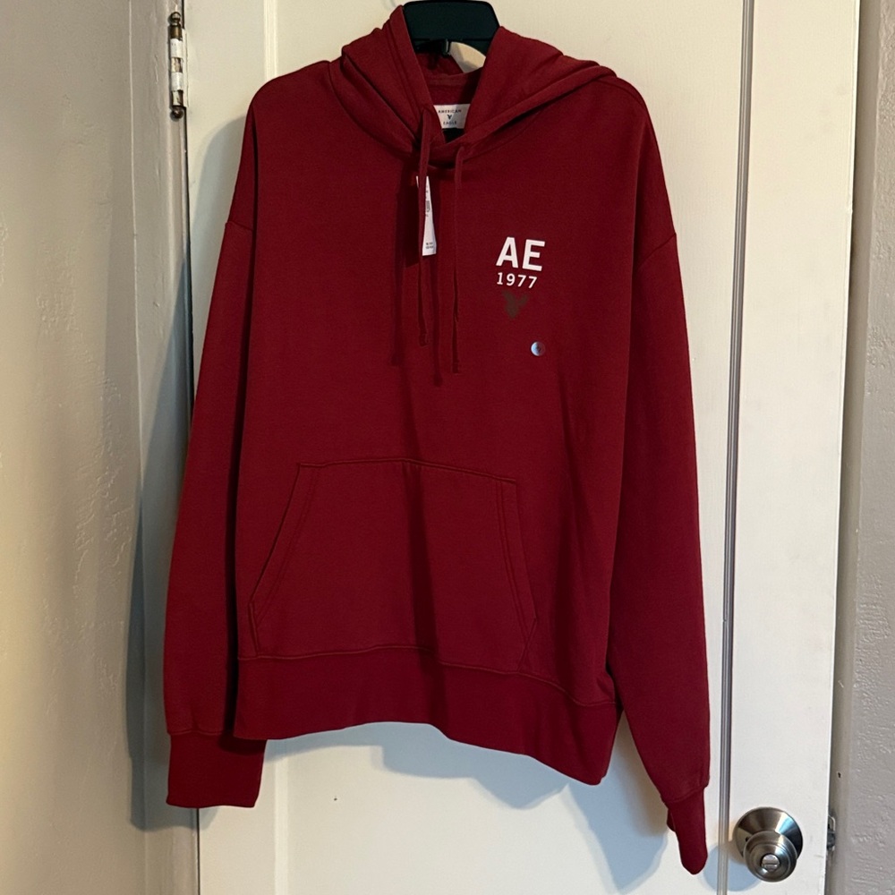 American Eagle Outfitters Maroon AE 1977 Hoodie